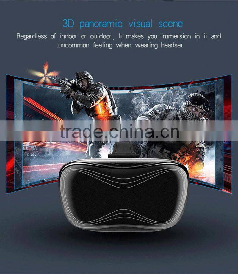 2016 Andriod 4.4 system black and white color vr all in one Omimo vr virtual reality glasses with a high immersion