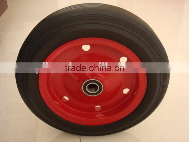 hand trolley 15" solid rubber wheel 15 inch
