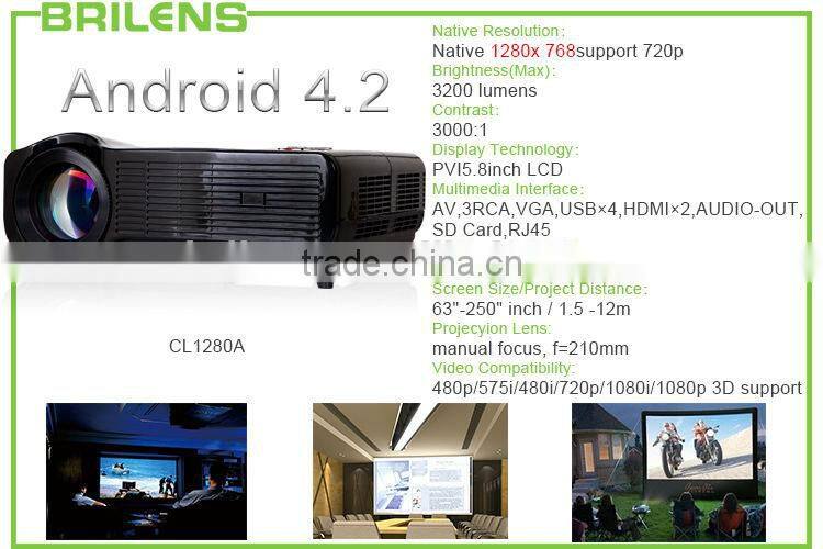 native 1920 x1080 3000 lumens large venue 1080P projector mobile phone china /full hd 3d led mini pocket projector for iphone 5