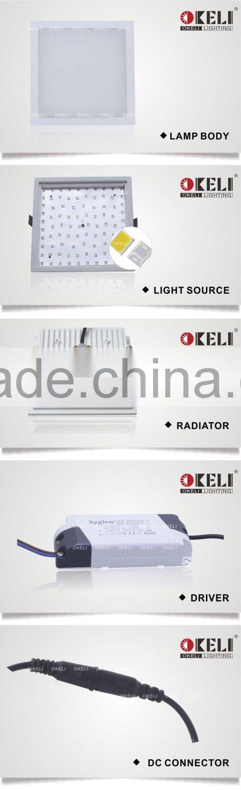 Super narrow edge led reccessed panel light