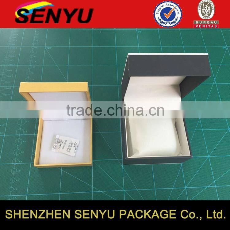 Custom Made Luxury Gift Box for Watch with Pillow Foam Insert Logo Printing