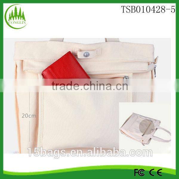 New product for 2014 fashion latest cute women canvas packaging bags