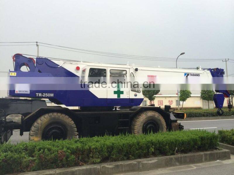 used good condition terrain crane TADANO TR250 in cheap price for sale