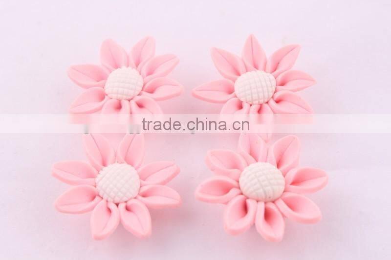Look!! Discounted prices!! Halloween Mixed colors Soft ceramic porcelain flowers for DIY fashion jewelrys!! Cheapest!! !!