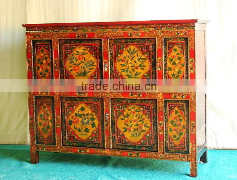 Chinese antique Tibetan cabinet