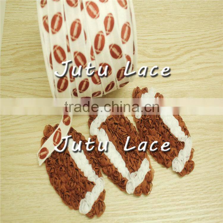 Shabby rosette trim basketball , football/rugby, soccer ball, volleyball, softball flower accessories