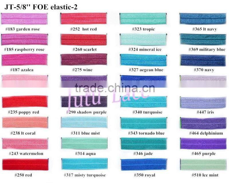 Fashion soft elastic band for Garment - pearl center flower headbands- flat stretch band- wholesale kids headwear