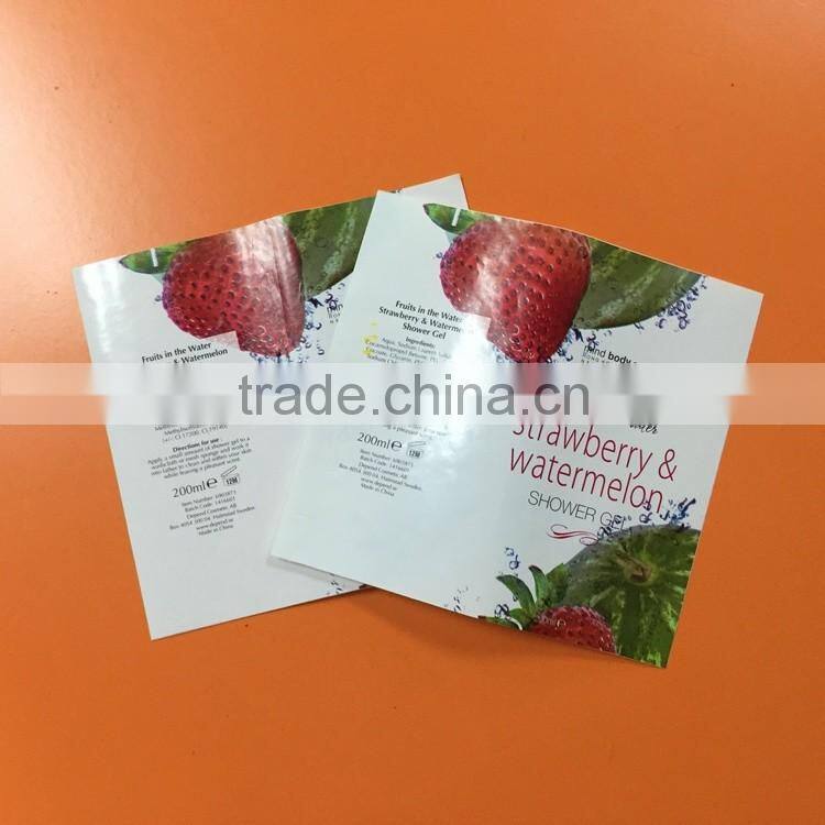 factory custom colorful PVC printed cosmetic adhesive sticker