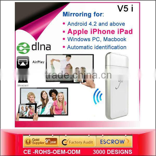 SU Hot Selling EZcast dongle Miracast DLNA Airplay Mirroring WiFi dongle chromecast factory price wifi dongle sim card