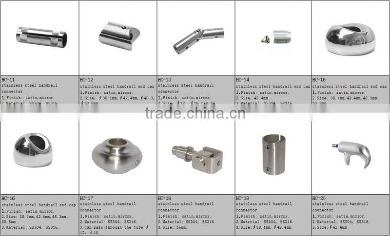 foshan aluninum /stainless steel round tube connectors