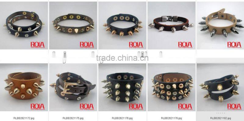 GENUINE PYTHON LEATHER SNAKE CORD 2 WRAPS NATURAL COLOR LAVA STONES BLACK CZ WAX SETTING WITH LUXURY GIFT BOX