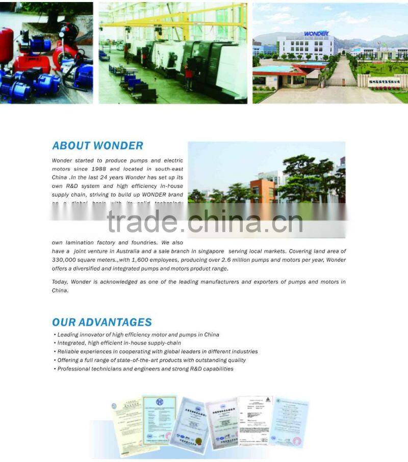 three phase high efficiency with increased power Asynchronous aluminum housing motor