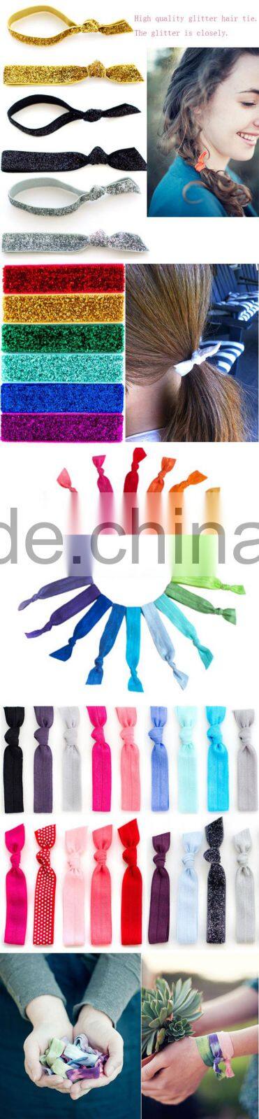 factory baby pink yellow blue elastic satin grosgrain ribbon hair band with bow