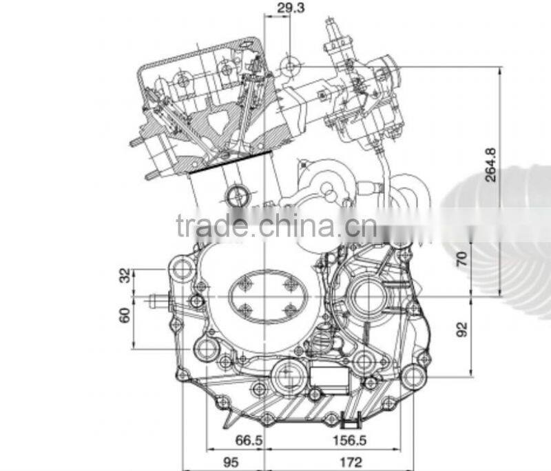Electric /kick start method water- cooling motorcycle engine for sale
