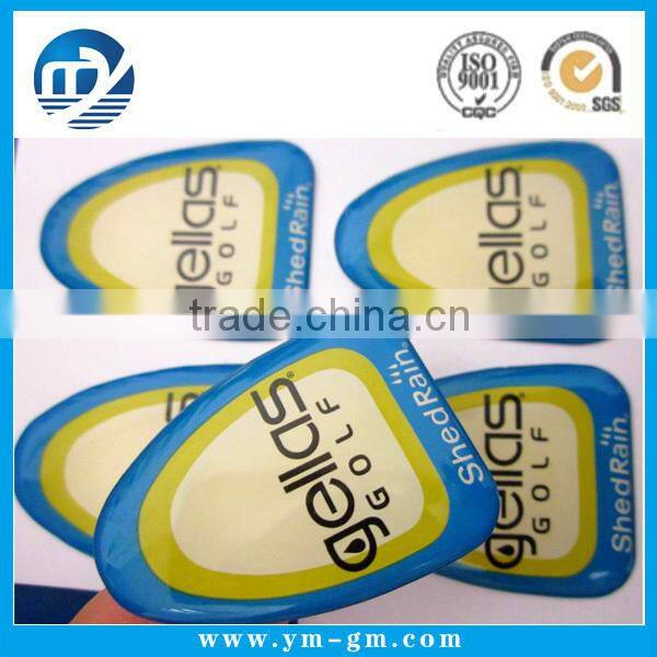 Clear lovely flexible epoxy vinyl resin doming sticker