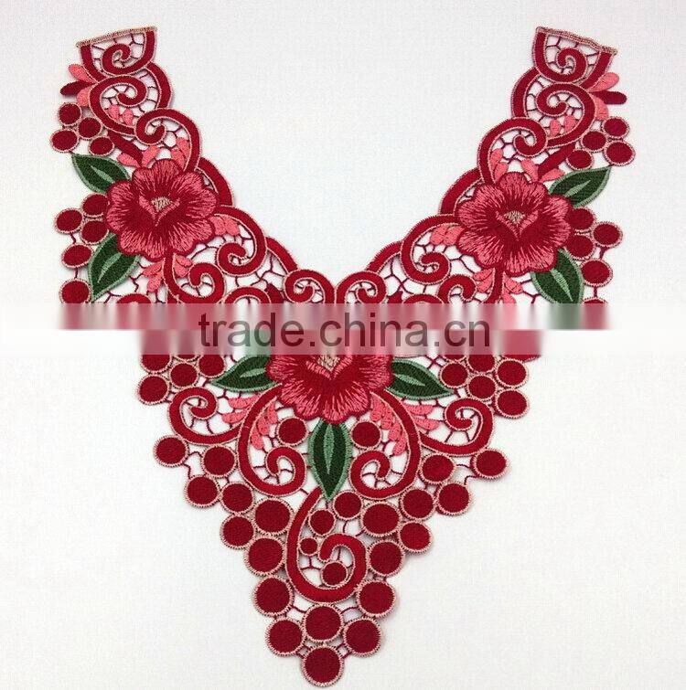 Quality top sell floral lace crochet collar