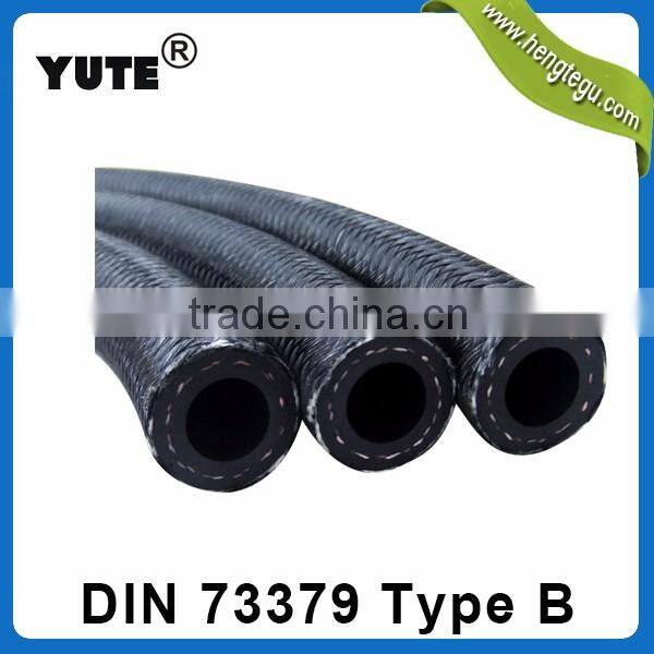 YUTE brand braided flexible ISO/TS 16949 rubber oil line din 73379 fuel hose