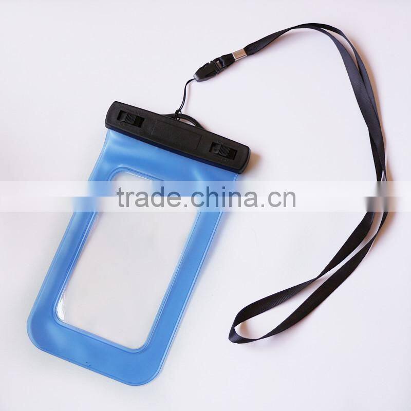 Touch screen clear PVC phone waterproof bag