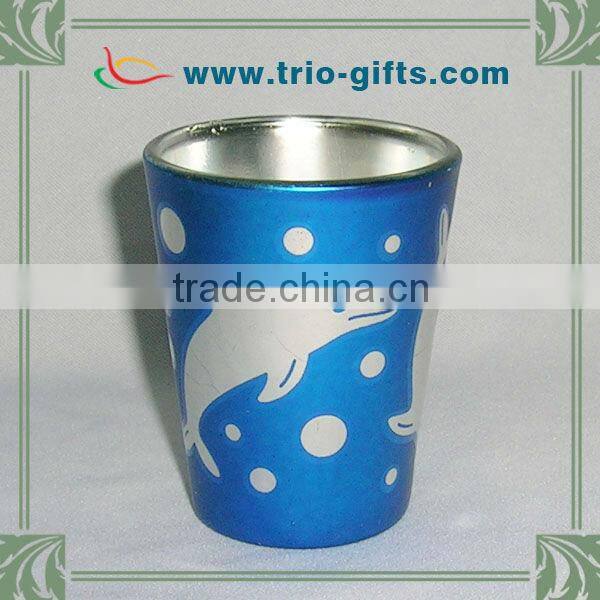 metallic glass palm tree