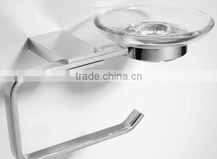 Newest Design Fashion stainless steel nautical toilet paper holder with soap dish