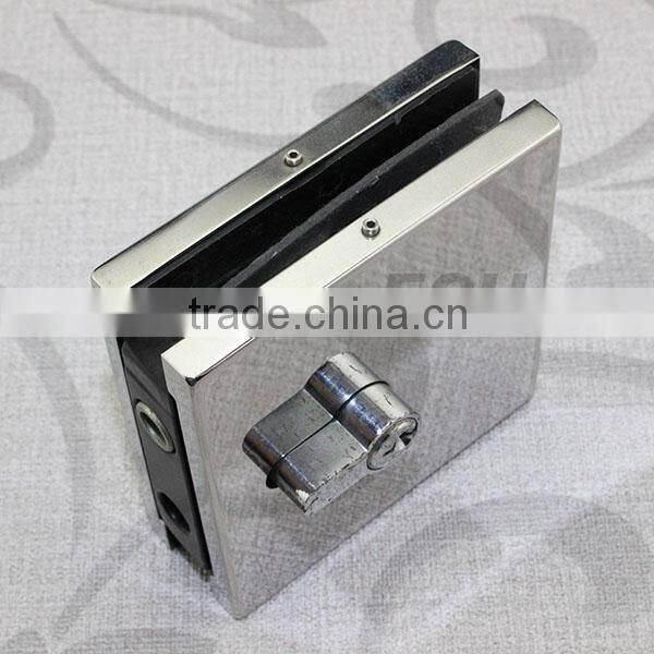 high class good quality stainless steel glass balcony fittings glass door lock