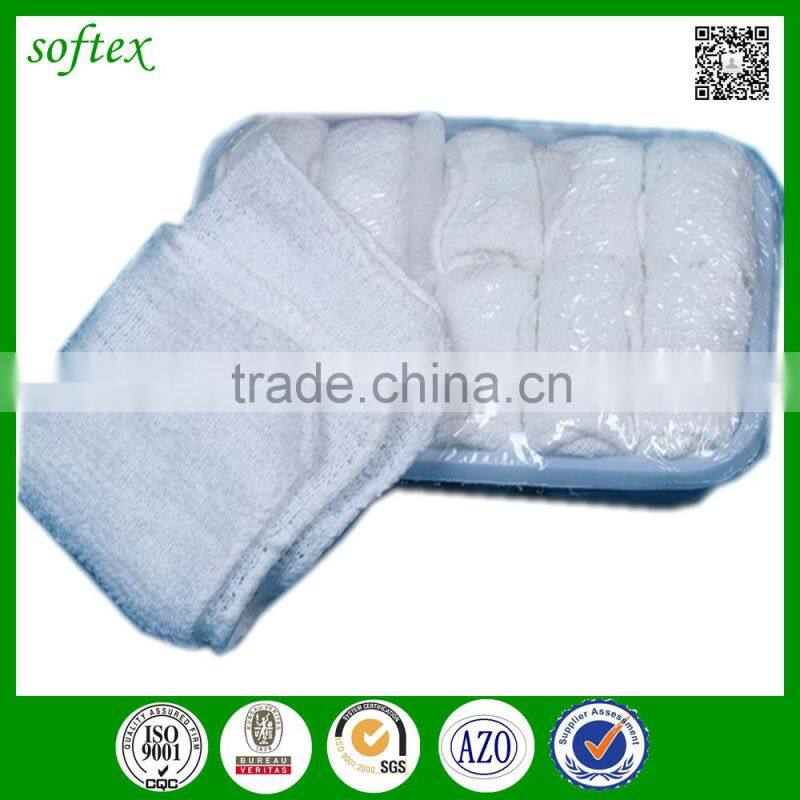 wholesale disposable hot and cold white airline hot towels