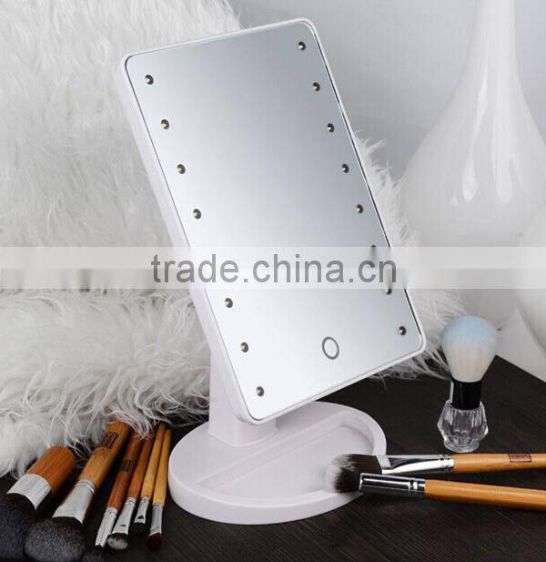 LED lighted table cosmetic mirror / living room LED table mirror