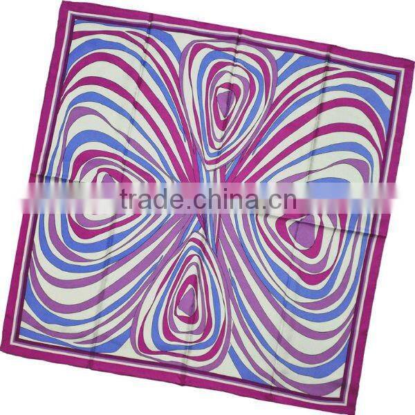 Funny Face Printed Twill Silk Square Scarf Black/Red