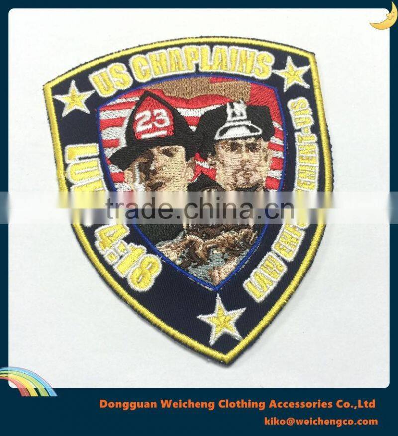 Crown design embroidered badge with sequin patch for women