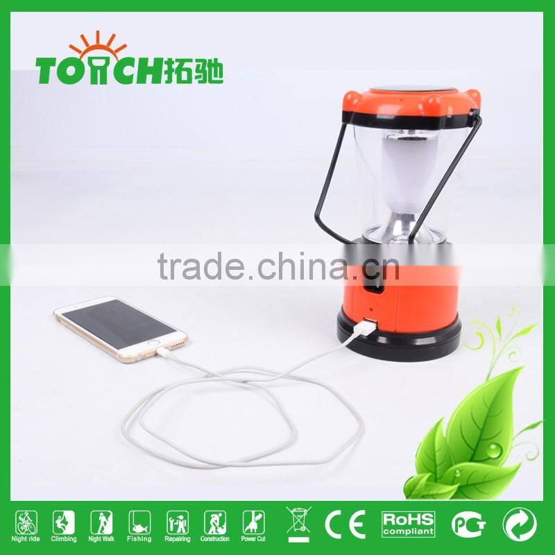Solar Energy Lantern Outdoor Lamps 4*AAA Dry Battery CFL Light Hiking Torch Emergency Lights