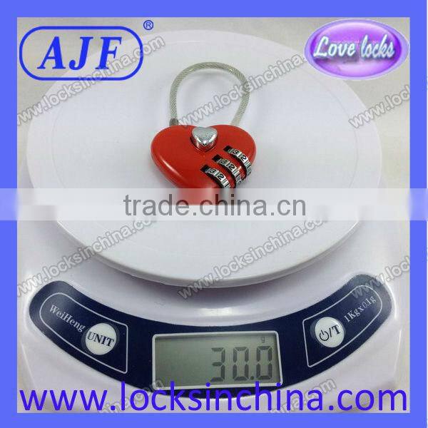 Cable luggage combination lock with a good discount