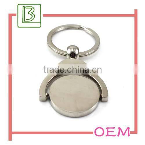 customized logo metal coin key chain