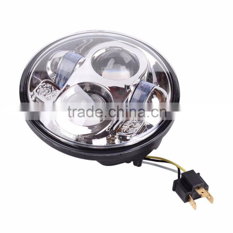 24v led lights 5.75" Motorcycle Parts Led Projector Daymaker LED H Beam Headlight For Harley Aluminum Lamp For Harley Dyne Sport