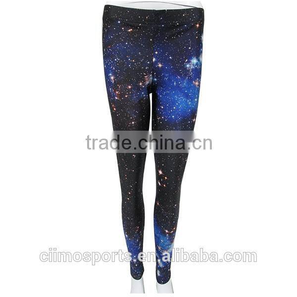2015 custom dye sublimation fashion women sport leggings from ShenZhen manufacture