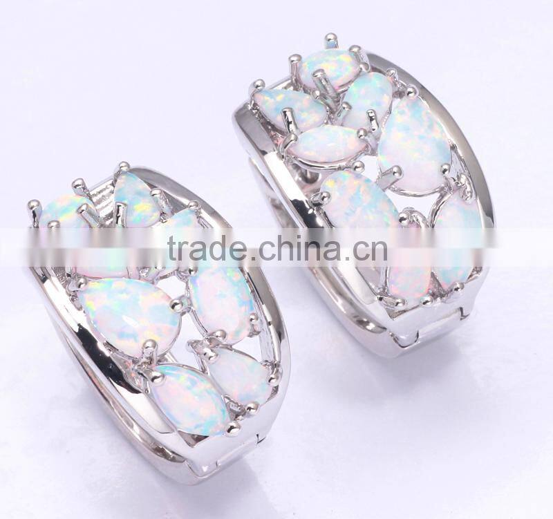 Opal Factory Direct Sale !!! Custom 925 Sterling Silver Opal Earring Wholesale