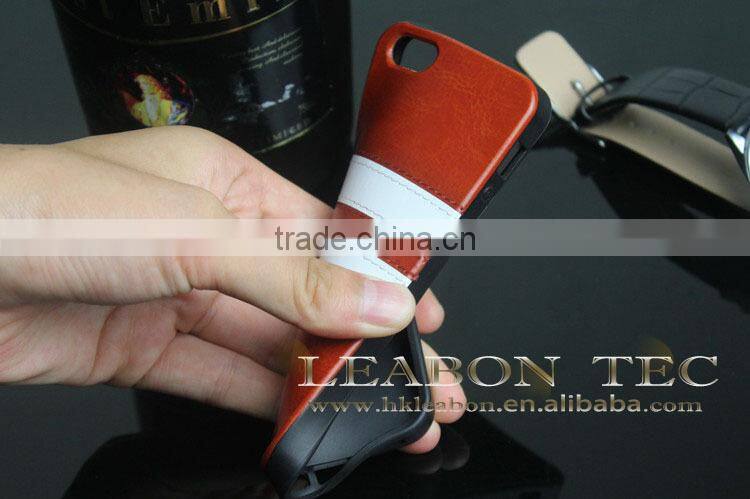 2014 new product leather back case for iphone 5s cell phone case, alibaba