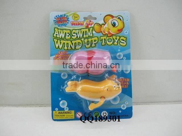 Pully wonderfull wind up plastic boats toys cute plastic wind up toy swiming boat