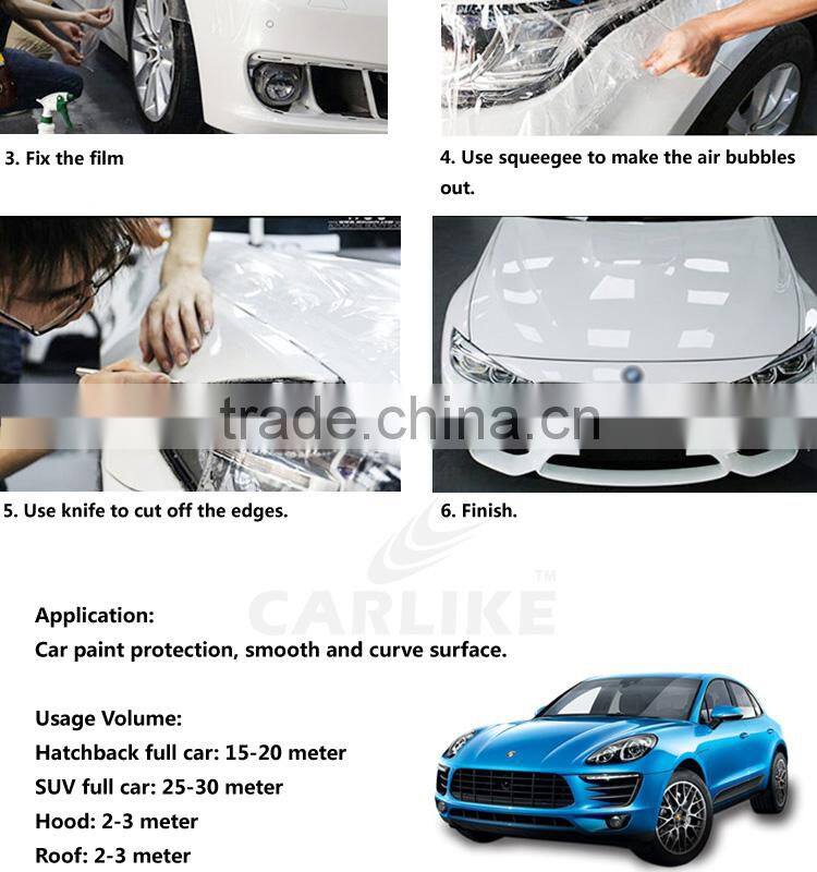 CARLIKE 1.52x15M Removable UV Protection Stretch Film