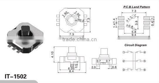 Tact switch &Miniature Type Digital Camera Push bottom Tact Switch
