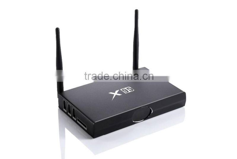 100% orginal amlogic s905 EX95 tv box full hd 4k metal case EX95 android tv box