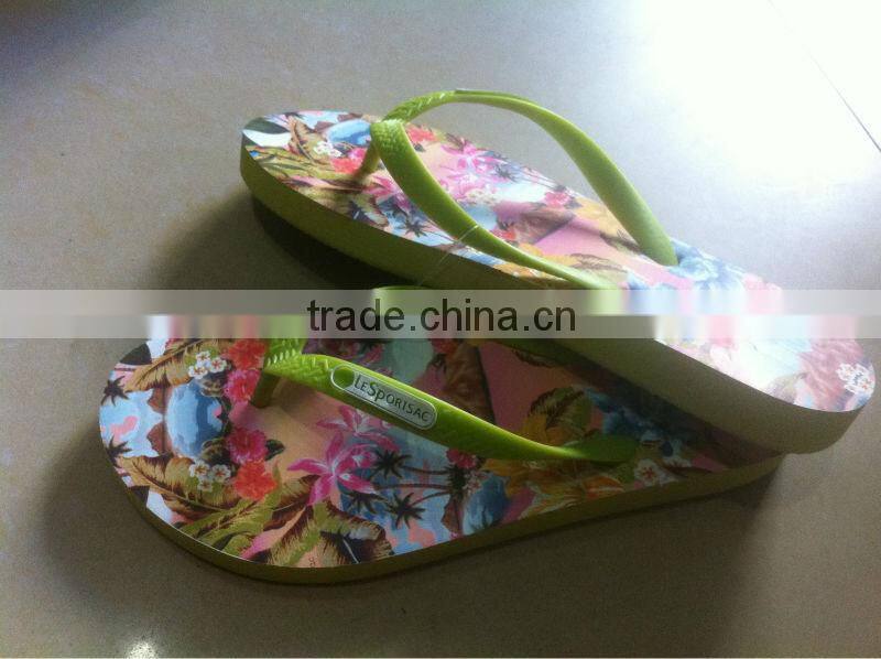 Thermal transfer fashion slipper