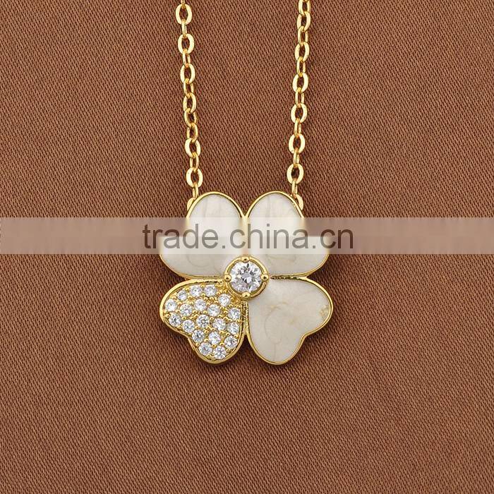 Best Selling Products In America Red Clover Necklace Sets For Women