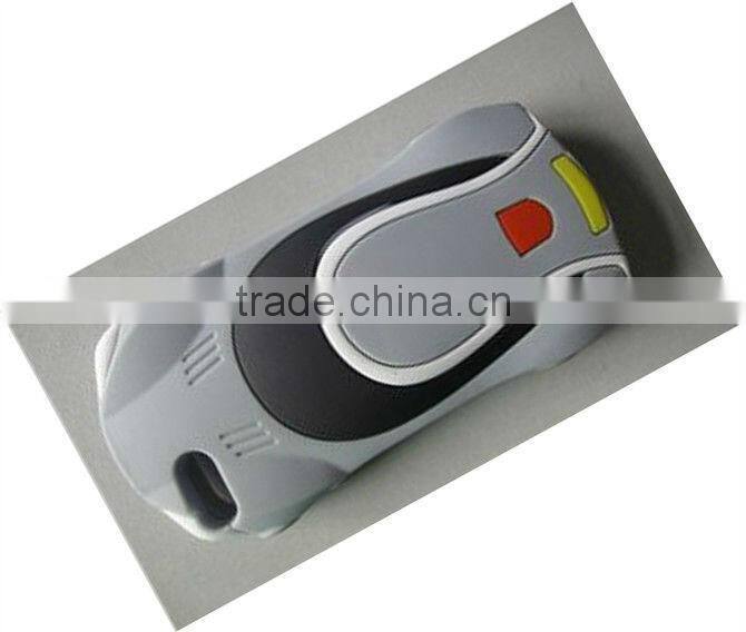 Loverly Soft 3D car shaped silicone case for iphone 4