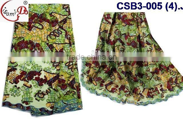 CSB3-005 Wholesale new design african wax lace fabric making night party dress