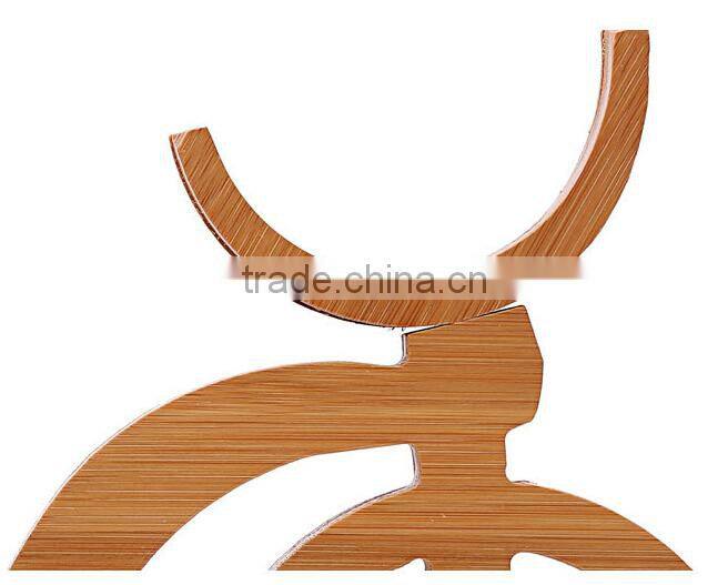 Eco friendly novelty craft bamboo wine rack, wine holder