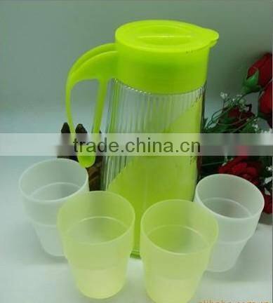 plastic juice mug set, huge juice mu, plastic drinking cup