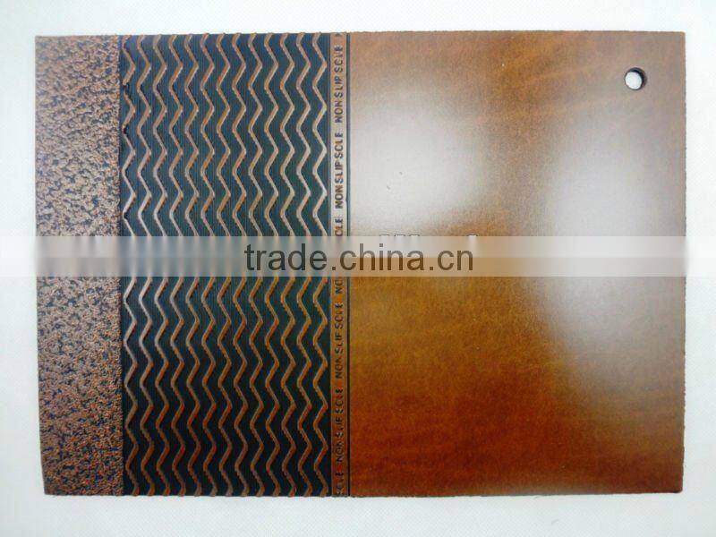Embossed rubber sole sheet from Atom Shoes Material Limited