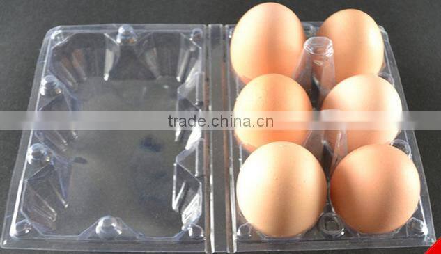 Plastic blister Egg Tray 6 holes