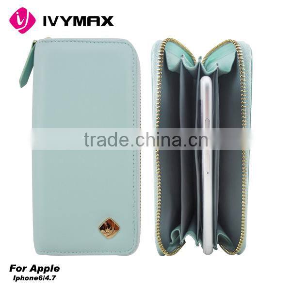 PU wallet case for iphone 6s cellphone accessory