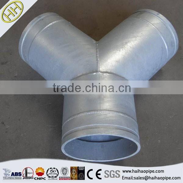 ASME B16.11 NPT threaded reducing 45 degree lateral tee pipe fitting